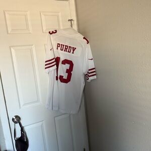 White and Red Football Jersey